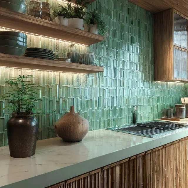 Eco-Friendly Kitchen Backsplash Materials - Explore eco-friendly kitchen backsplash materials like recycled glass, bamboo, and... Eco-Friendly Kitchen Backsplash Materials - Kitchen Backsplashes | Laravel