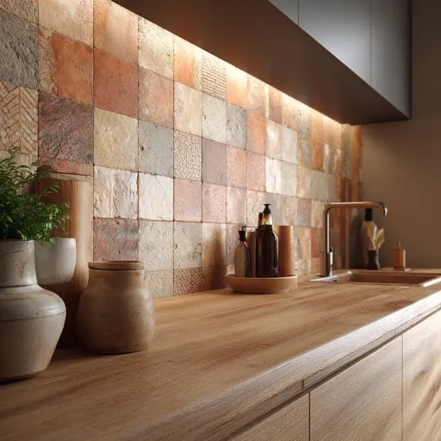 Kitchen Backsplash Ideas with Warm Earth Tones - Explore kitchen backsplash ideas with warm earth tones that add... Kitchen Backsplash Ideas with Warm Earth Tones - Kitchen Backsplashes | Laravel