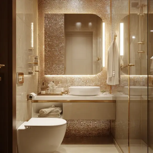 Elegant Bathroom Backsplash Ideas for Small Spaces - Explore elegant backsplash ideas designed to enhance small bathrooms with... Elegant Bathroom Backsplash Ideas for Small Spaces - Bathroom Backsplashes | Laravel