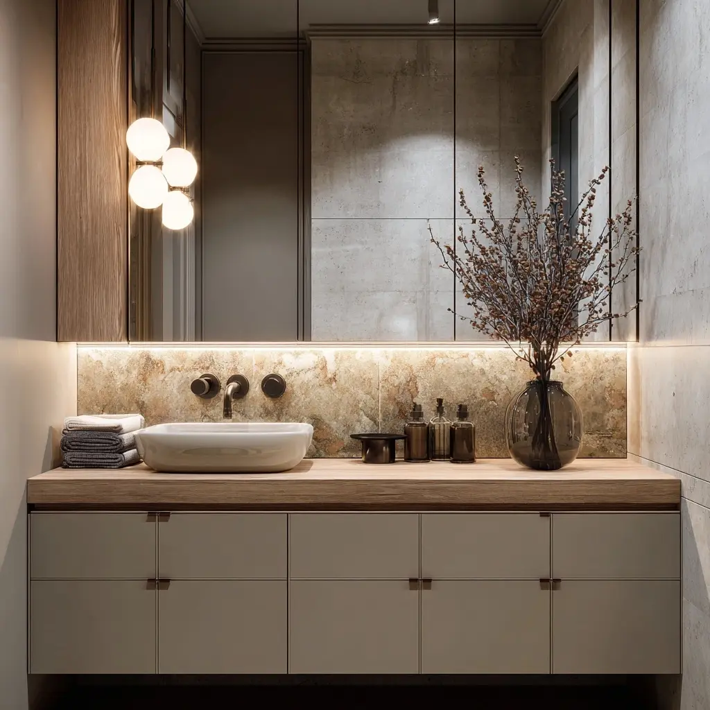 How to Pair Your Vanity with the Right Backsplash - Discover expert tips for pairing your bathroom vanity with the... How to Pair Your Vanity with the Right Backsplash - Bathroom Backsplashes | Laravel