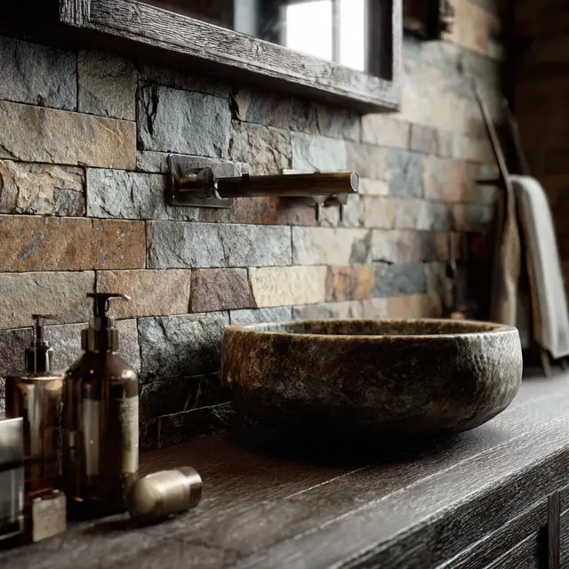 Stone Bathroom Backsplash Ideas for Natural Appeal - Discover stone bathroom backsplash ideas that add natural appeal, warmth,... Stone Bathroom Backsplash Ideas for Natural Appeal - Bathroom Backsplashes | Laravel