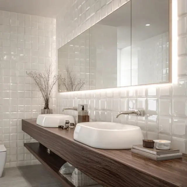 Timeless White Backsplash Ideas for Any Bathroom - Explore timeless white backsplash ideas that bring elegance, versatility, and... Timeless White Backsplash Ideas for Any Bathroom - Bathroom Backsplashes | Laravel