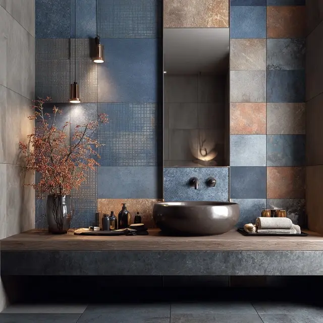 How to Mix and Match Bathroom Tiles and Backsplash - Discover how to mix and match bathroom tiles and backsplash... How to Mix and Match Bathroom Tiles and Backsplash - Bathroom Backsplashes | Laravel