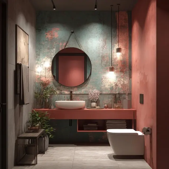 Bathroom Backsplash Ideas That Complement Bold Paint - Explore bathroom backsplash ideas designed to complement bold paint colors... Bathroom Backsplash Ideas That Complement Bold Paint - Bathroom Backsplashes | Laravel