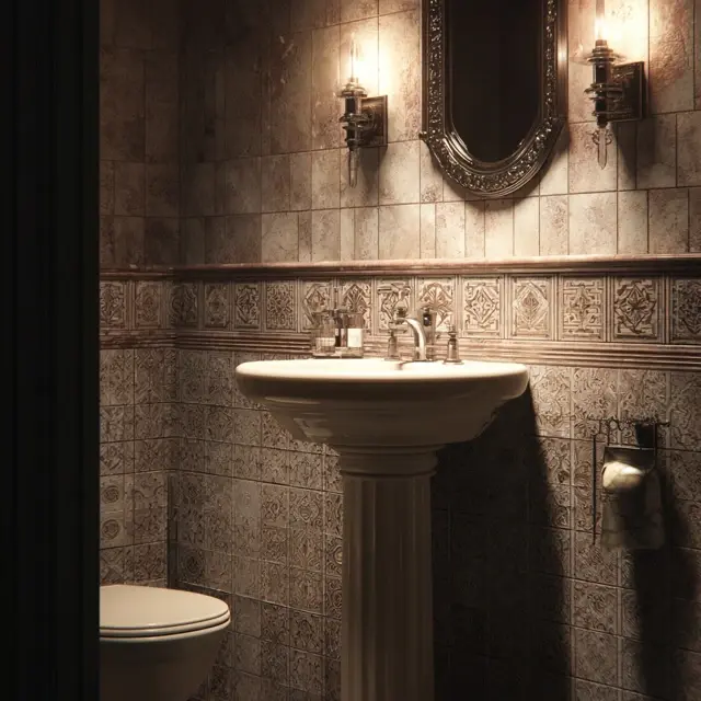 Bathroom Backsplash Ideas to Showcase a Pedestal Sink - Discover backsplash ideas that showcase pedestal sinks by adding elegance,... Bathroom Backsplash Ideas to Showcase a Pedestal Sink - Bathroom Backsplashes | Laravel