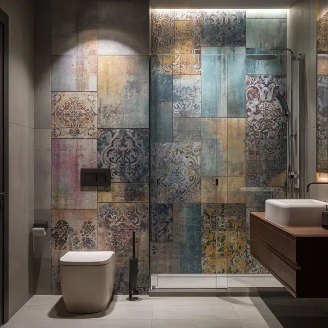 How to Use a Backsplash as Bathroom Wall Art - Discover how to use a backsplash as bathroom wall art... How to Use a Backsplash as Bathroom Wall Art - Bathroom Backsplashes | Laravel