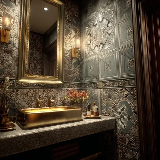 Bathroom Backsplash Designs Perfect for Powder Rooms - Explore bathroom backsplash designs perfect for powder rooms, combining style... Bathroom Backsplash Designs Perfect for Powder Rooms - Bathroom Backsplashes | Laravel