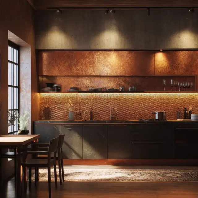 Copper Backsplash Styles for Warm Kitchens - Explore copper backsplash styles that bring natural warmth, elegance, and... Copper Backsplash Styles for Warm Kitchens - Backsplash Materials | Laravel