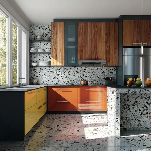 Terrazzo Backsplash Trends for Bold Homes - Explore terrazzo backsplash trends that deliver bold color, unique texture,... Terrazzo Backsplash Trends for Bold Homes - Backsplash Materials | Laravel