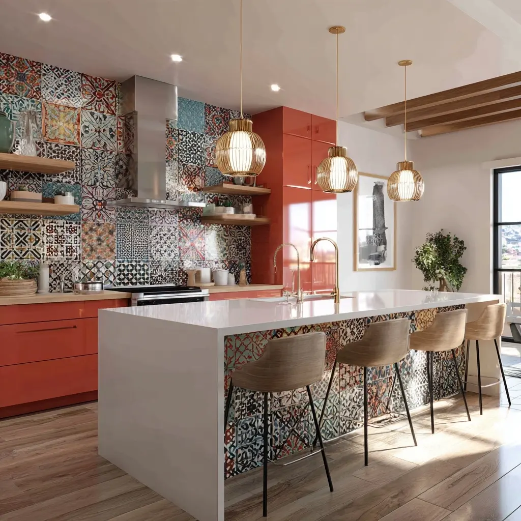 Patterned Encaustic Tile Backsplash Styles - Explore patterned encaustic tile backsplash styles that bring bold color,... Patterned Encaustic Tile Backsplash Styles - Backsplash Materials | Laravel