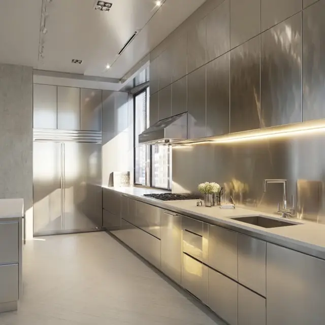 Aluminum Backsplash Ideas for Streamlined Style - Explore aluminum backsplash ideas that add sleek, streamlined style and... Aluminum Backsplash Ideas for Streamlined Style - Backsplash Materials | Laravel