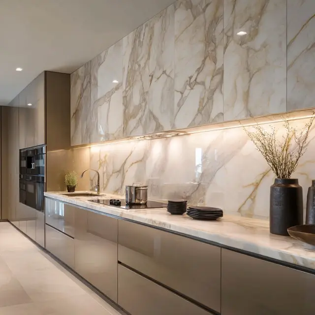 Porcelain Slab Backsplash for Seamless Style - Explore porcelain slab backsplash ideas that create seamless style, modern... Porcelain Slab Backsplash for Seamless Style - Backsplash Materials | Laravel