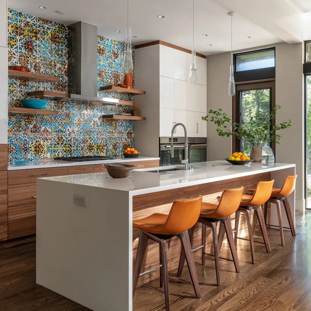 Bold Backsplash Ideas for Statement Kitchens - Turn your kitchen into a statement space with bold backsplash... Bold Backsplash Ideas for Statement Kitchens - Trends & Inspiration | Laravel