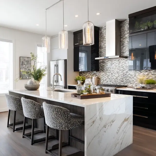 Backsplash Ideas That Highlight Kitchen Islands - Trends & Inspiration | Laravel