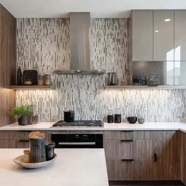 Backsplash Inspirations That Add Visual Height - Explore backsplash ideas that create the illusion of height in... Backsplash Inspirations That Add Visual Height - Trends & Inspiration | Laravel